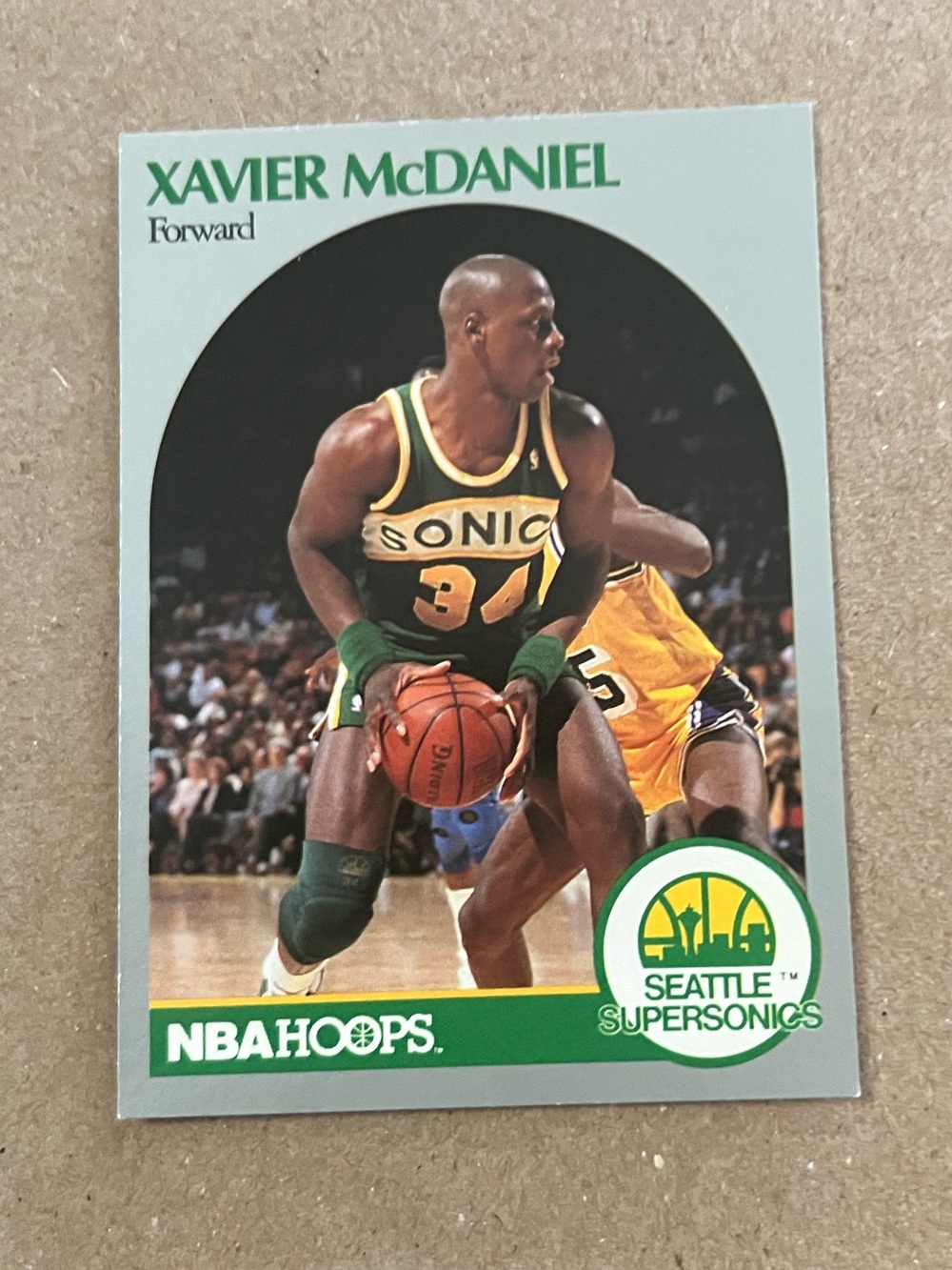 1990-91 NBA HOOPS - Xavier McDaniel #280 Seattle SuperSonics Basketball Card